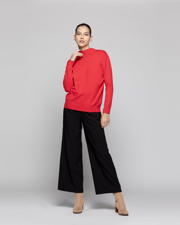 Sweater Mujer Nube Rojo Lineatre