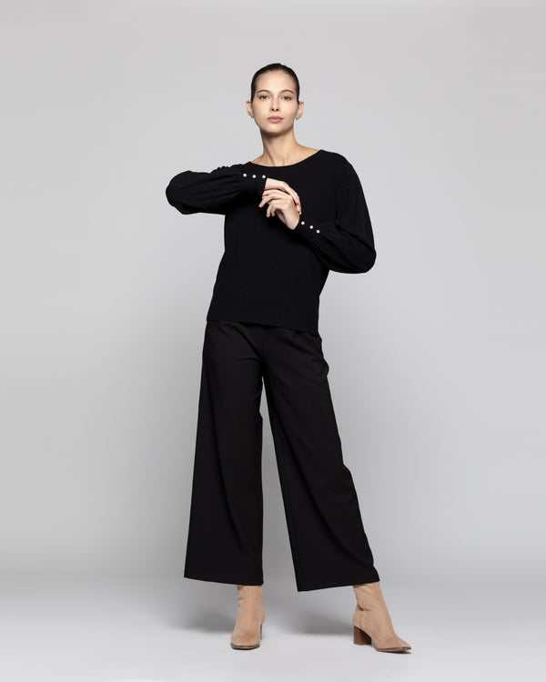 Sweater Mujer Minerva  Negro Lineatre