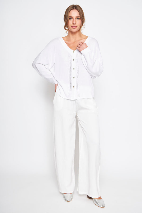 CARDIGAN FARA BLANCO