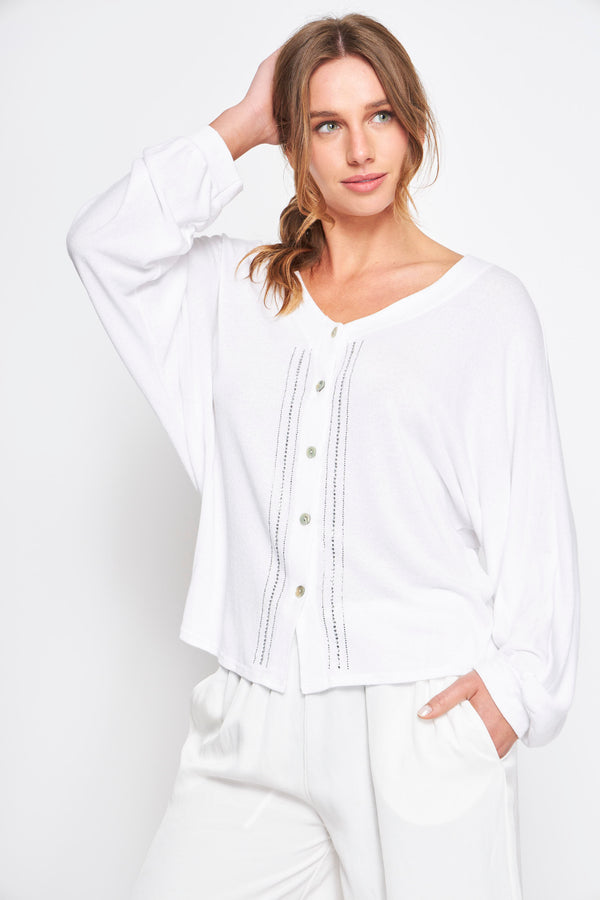 CARDIGAN FARA BLANCO