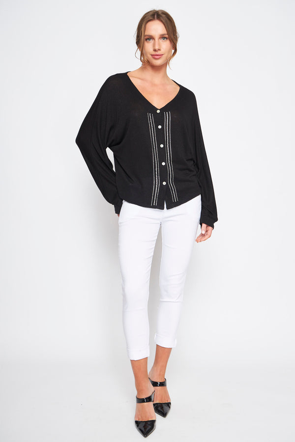 CARDIGAN FARA NEGRO