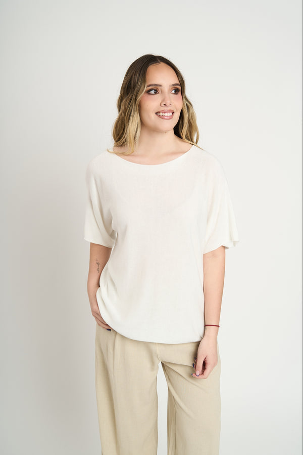Sweater Mujer Catalina Blanco Lineatre