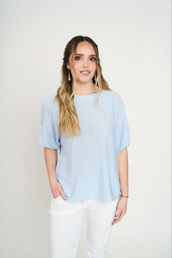 Sweater Mujer Catalina Celeste Lineatre