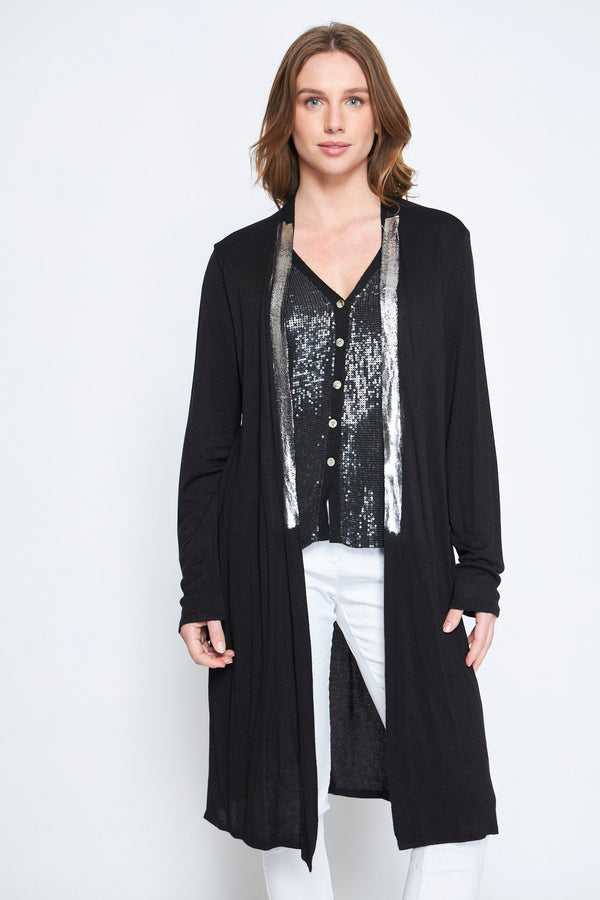 CARDIGAN FINA NEGRO