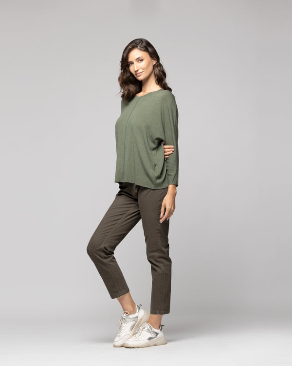 Sweater Mujer Imani Verde Lineatre