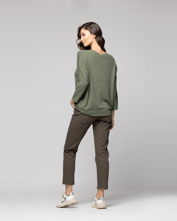 Sweater Mujer Imani Verde Lineatre