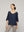 Sweater Mujer Winona Cuello V Manga 3/4 Azul Lineatre