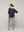 Sweater Mujer Winona Cuello V Manga 3/4 Azul Lineatre