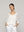 Sweater Mujer Winona Cuello V Manga 3/4 Blanco Lineatre