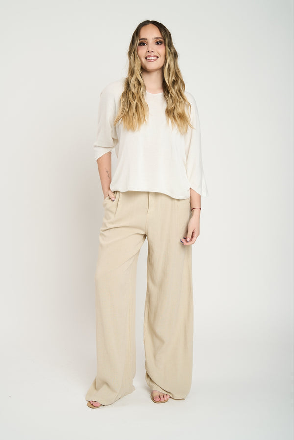 Sweater Mujer Francisca Blanco Lineatre