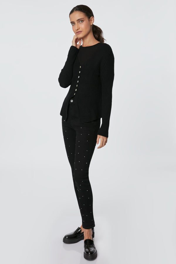 Cardigan Mona Negro