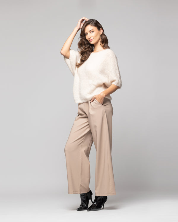 Sweater Mujer Mara  Beige Lineatre