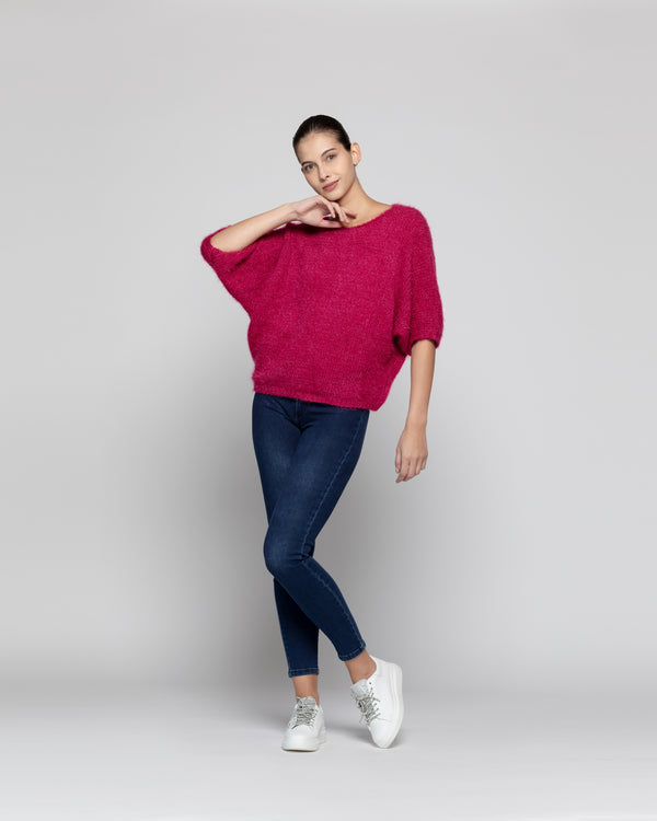 Sweater Mujer Mara Fucsia Lineatre