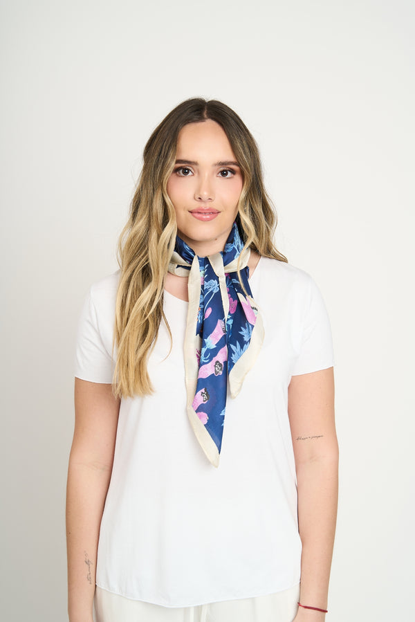 Pañuelo Mujer Julieta Azul Lineatre