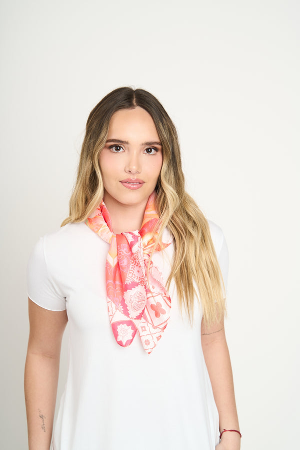 Pañuelo Mujer Josefina Coral Lineatre