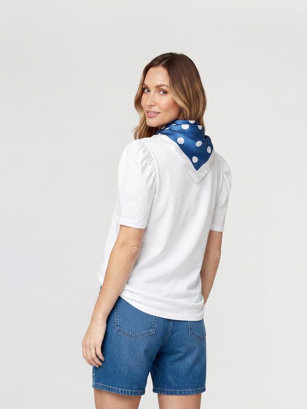 Pañuelo Mujer Luigina Azul Lineatré