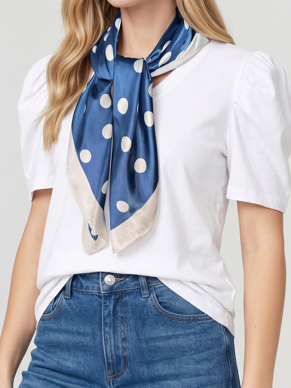 Pañuelo Mujer Luigina Azul Lineatré