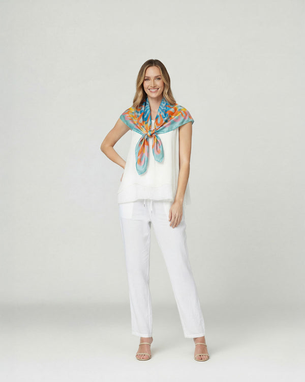 Pañuelo Mujer Emanuela Celeste Lineatre