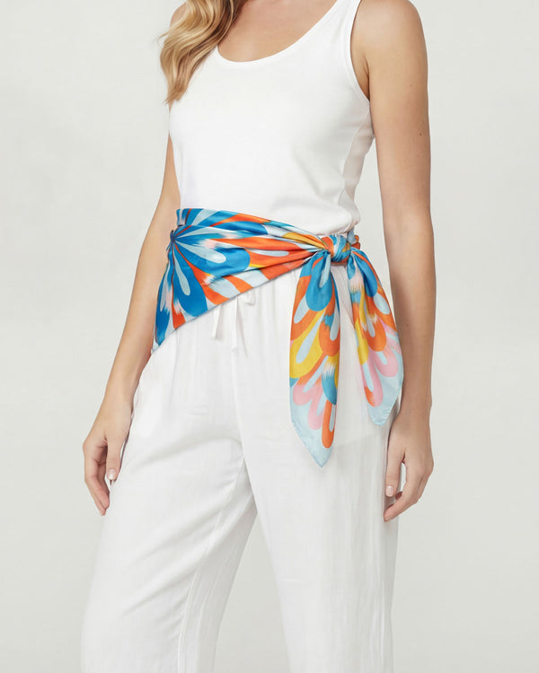 Pañuelo Mujer Emanuela Celeste Lineatre