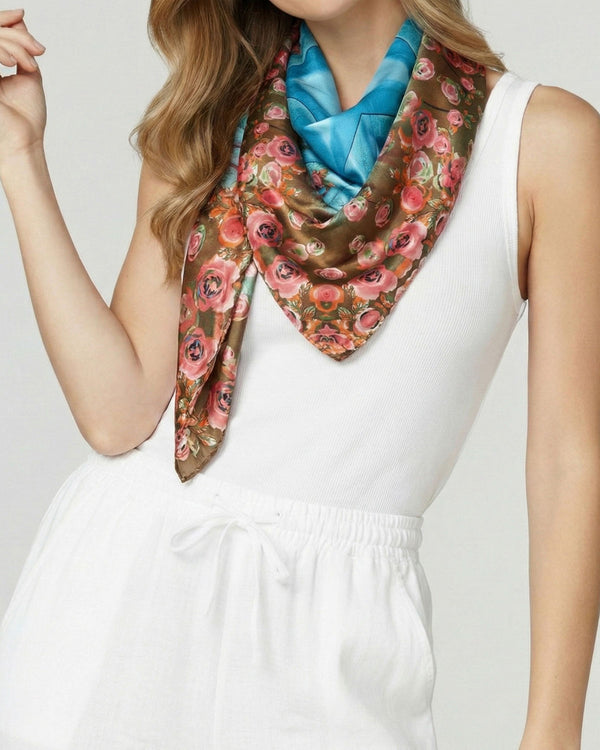 Pañuelo Mujer Giovanna Turquesa Lineatre