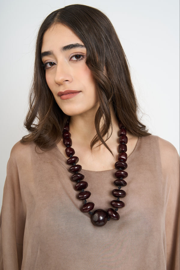 Collar Mujer Lia Chocolate Lineatre
