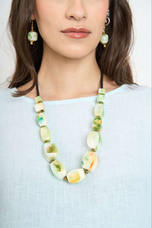 Collar Mujer Zoe Verde Lineatre