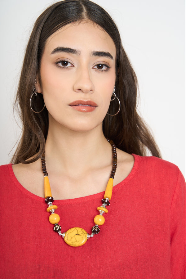 Collar Mujer Noa Naranjo Lineatre