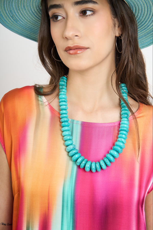 Collar Mujer Gala Turquesa Lineatre