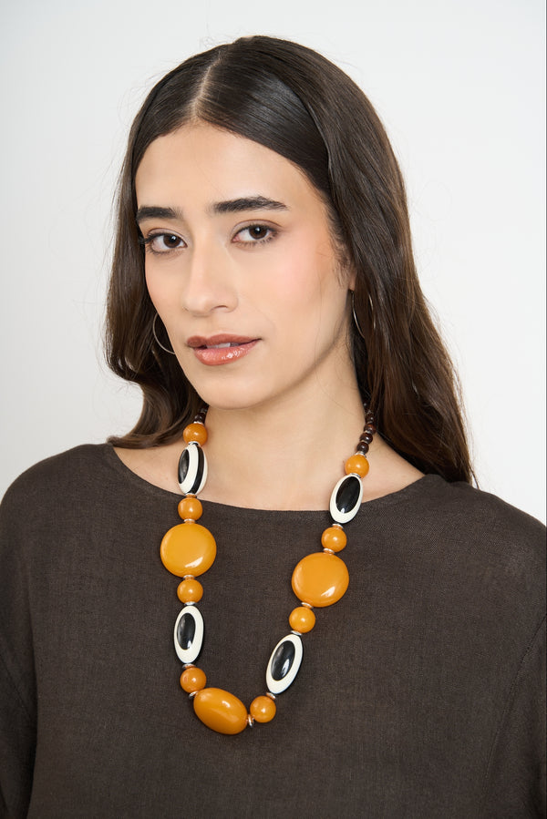 Collar Mujer Iva Amarillo Lineatre