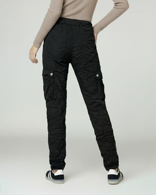 Pantalon Mujer Rosario Relaxed Negro Lineatre