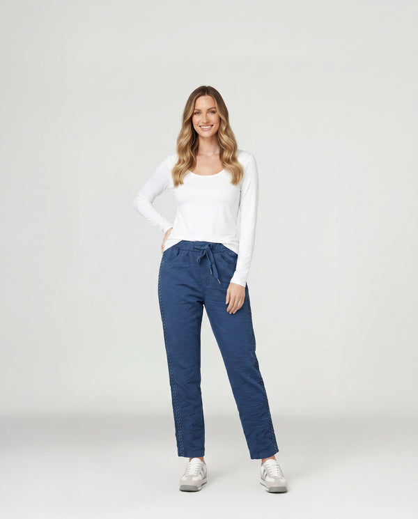 Pantalon Mujer Elisabetta Azul Lineatré