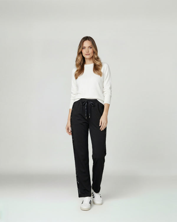 Pantalon Mujer Montserrat Relaxed Negro Lineatre