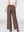 Pantalón Mujer Leticia Largo Tiro Alto Chocolate Lineatre