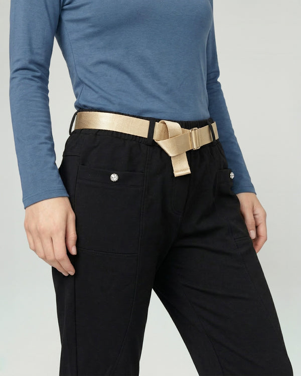 Pantalon Mujer Ada Regular Negro Lineatre