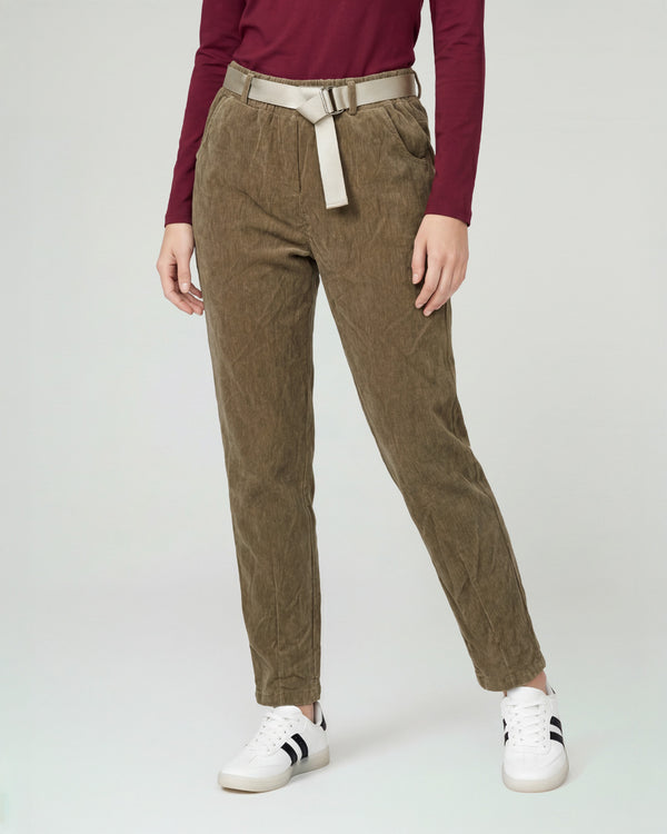 Pantalon Mujer Isabella Regular Camel Lineatre