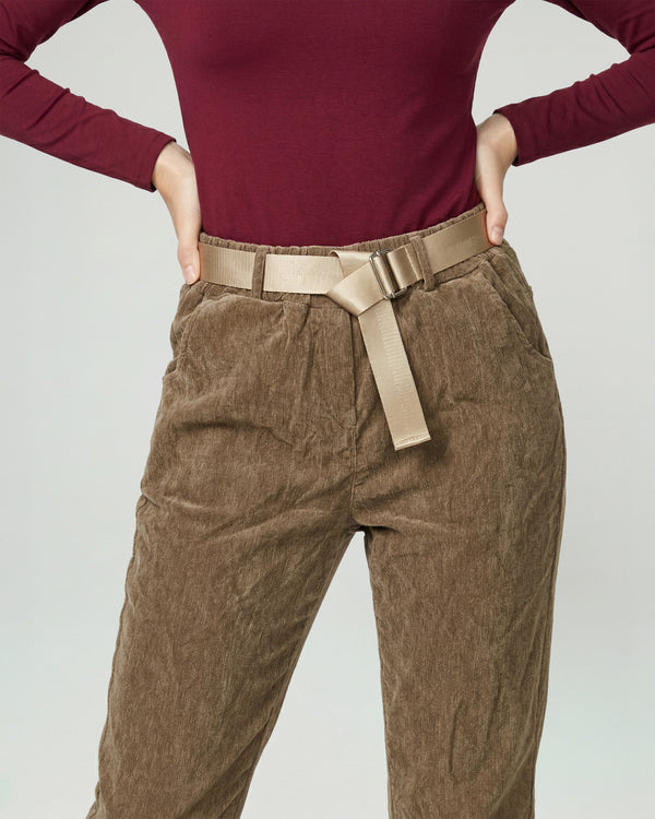 Pantalon Mujer Isabella Regular Camel Lineatre