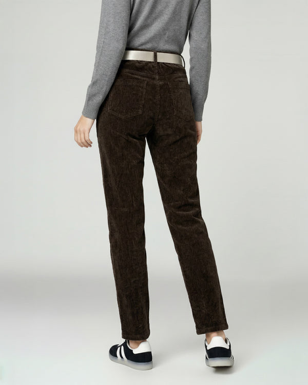 Pantalon Mujer Isabella Regular Chocolate Lineatre