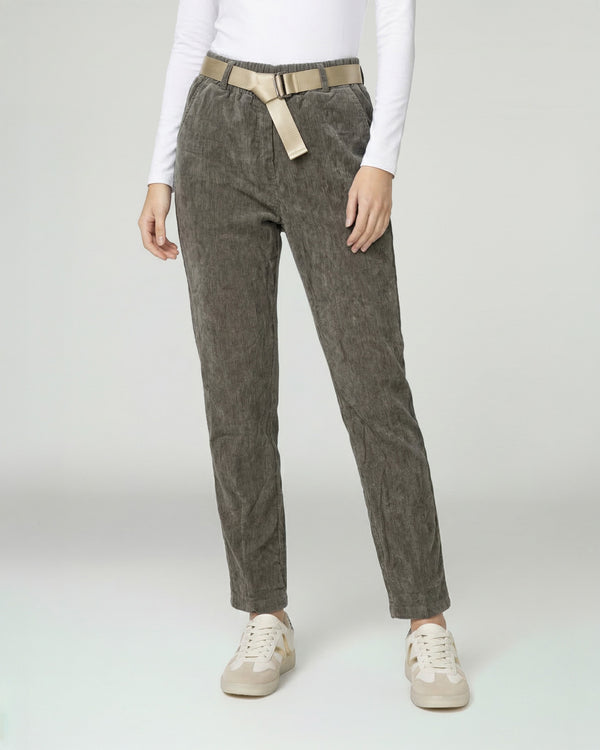 Pantalon Mujer Isabella Regular Fango Lineatre