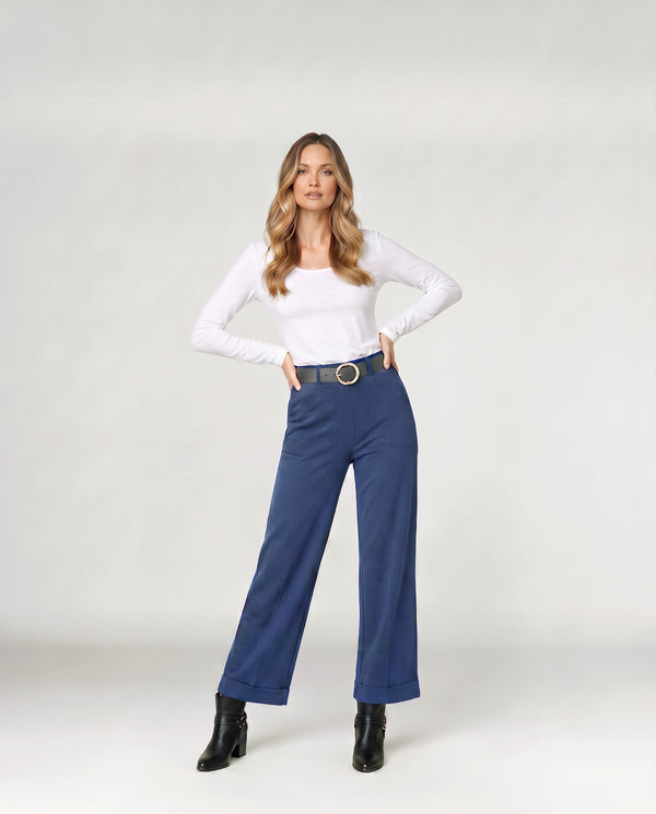 Pantalon Mujer Caterina Navy Lineatré