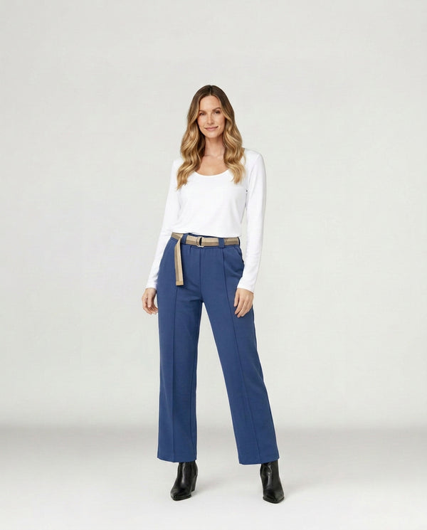 Pantalón Mujer Ginevra Azul Lineatré