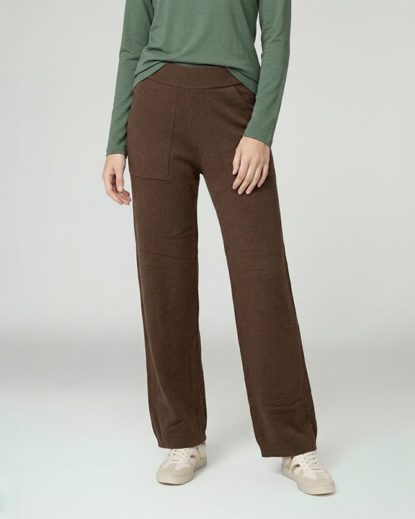 Pantalon Mujer Giovanna Regular Chocolate Lineatre