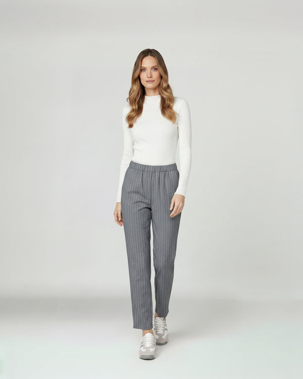 Pantalón Mujer Elena Gris Lineatré