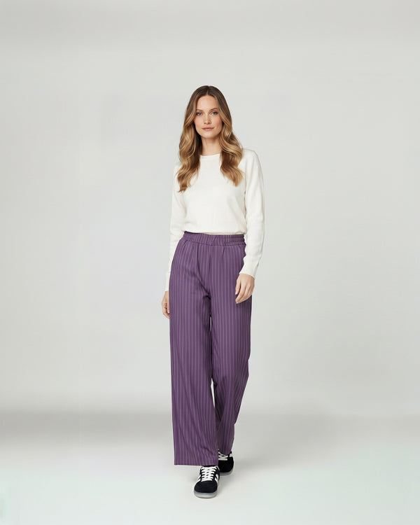Pantalón Mujer Valentina Vino Lineatré