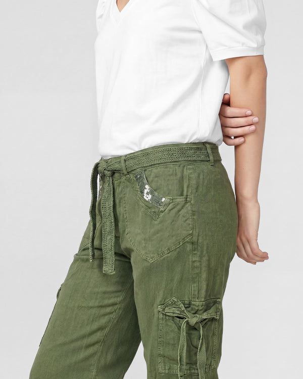 Pantalón Mujer Olivia Verde Lineatré