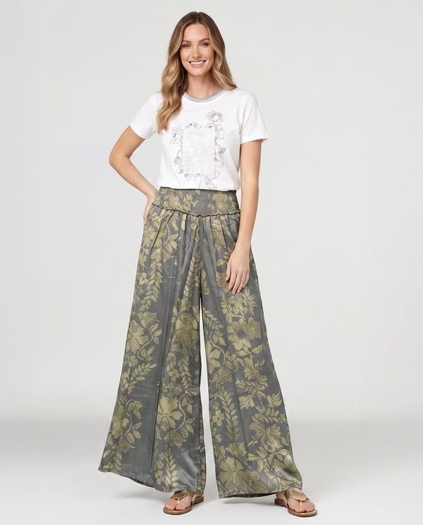 Pantalón Mujer Fiorella Gris Lineatré
