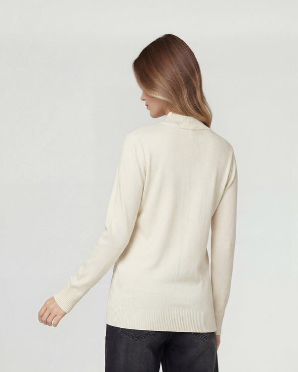 Cardigan Mujer Paola Relaxed Cuello Tipo Kimono Manga Caída Crudo Lineatre