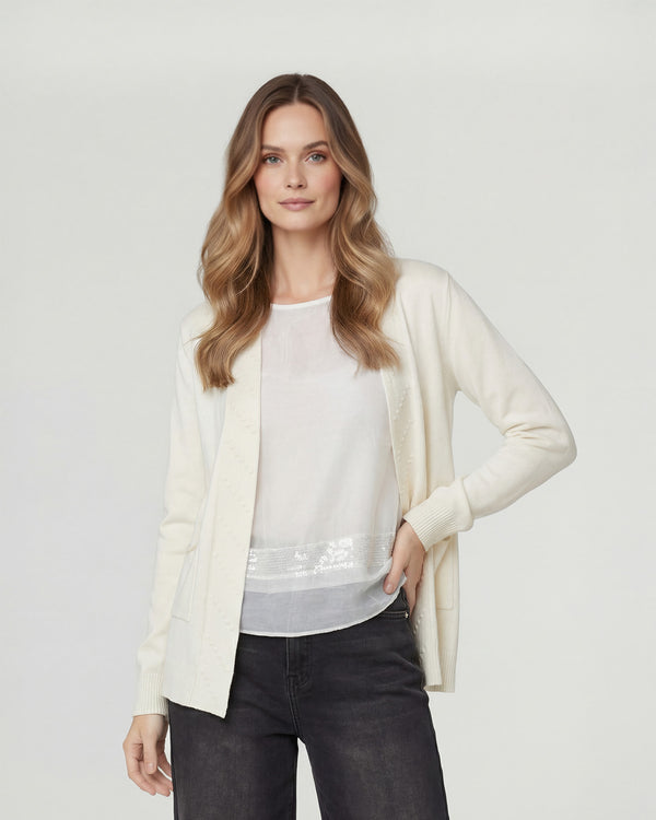 Cardigan Crudo Lineatre