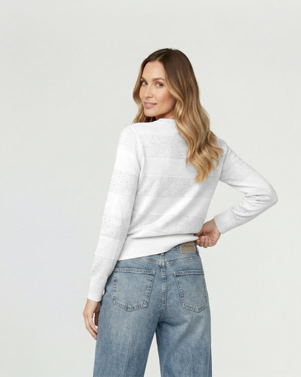 Sweater Mujer Gloria Relaxed Cuello Redondo Manga Caída Crudo Lineatre