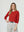 Sweater Mujer Gloria Relaxed Cuello Redondo Manga Caída Rojo Lineatre