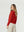 Sweater Mujer Gloria Relaxed Cuello Redondo Manga Caída Rojo Lineatre
